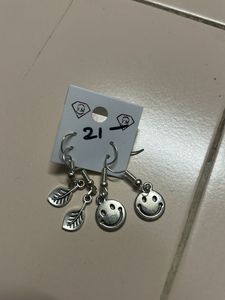 Silver Earrings Bundle set of 2