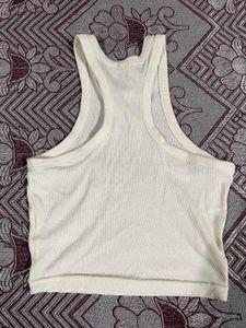 hnm tank top in cream colour