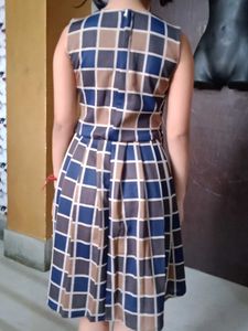 Cute Checked Girls Dress