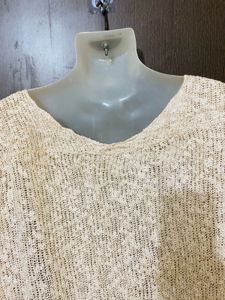 Loose Knit V-Neck Sweater