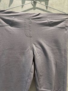Gray trousers