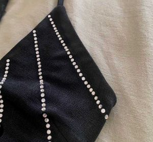 Beutiful Rhinestone Work Helter Top