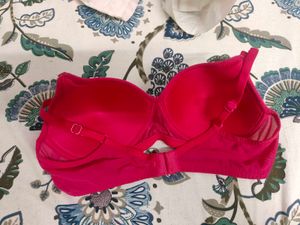 Clovia Pink Padded Tshirt Bra