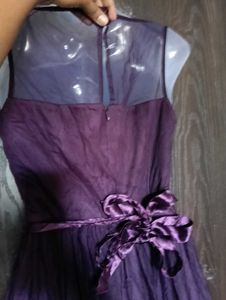 Purple Tulle Party Dress