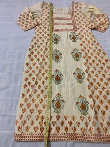 2Pc Set | Light Yellow Kashmiri Suit Salwar