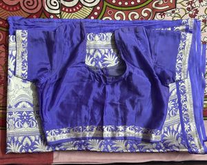 Blue Silk Saree & Blouse