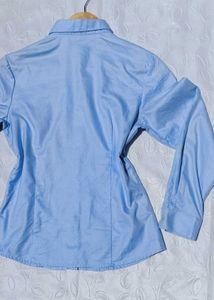 Y2K Light Blue Fitted Shirt