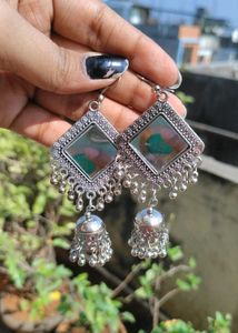 Set Of 6 Oxidized Earrings