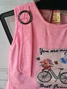 Skirt Top Denim For Kids