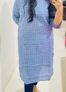 Blue Checked Dress