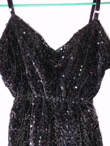 Sparkly Black Mini Dress