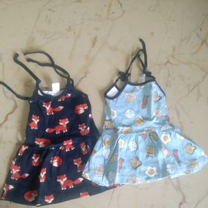 Combo Of 3 Frocks For Baby Girl
