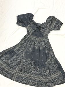 Paisley Print Dress
