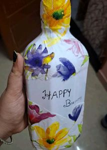 Handcrafted &#39;Happy Birthday&#39; Bottle