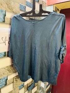 Women Oversize Floral Printed Tshirt Style Top