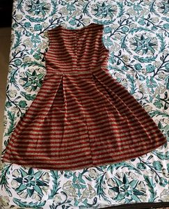 Striped Fit &amp; Flare Dress