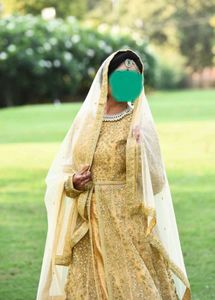 Golden Bridal Lehenga