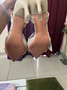 New Bow Studdded Detail Heels With Tag