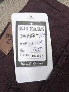 F@-35 Size-24 Straight Jeans