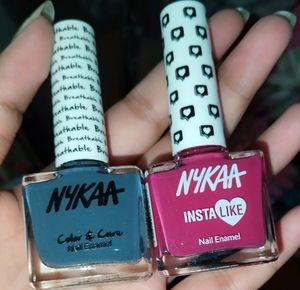 Combo Of 2 Nykaa Nail Polish