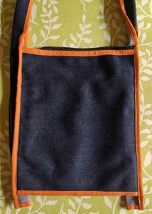 Embroidered Tribal Print Denim Sling Bag