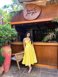 Yellow Midi Dress