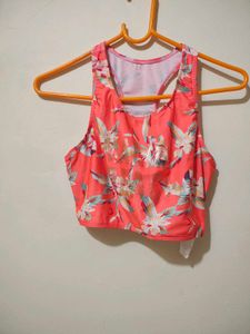 Floral Halter Crop Top