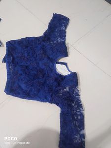 Heavy Flare Blue Indo Western