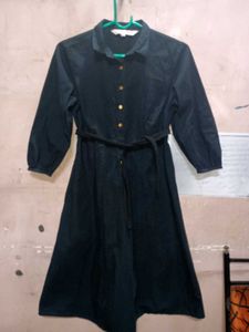 Vintage Black Midi Dress
