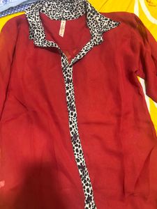 Red Shirt With Print