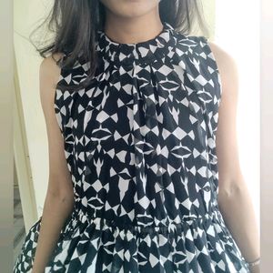 Abstract Print : Mini Party Wear Dress 😍