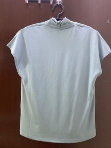 H&amp;M Blue V-Neck Tunic Top