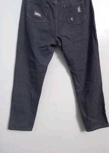 Distressed Black Jeans