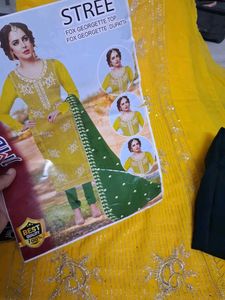 Beautiful Heavy Party Wear Dress Metirial