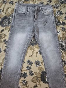 Stylish Grey Denim Jeans