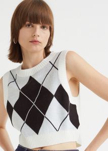 JACQUARD-KNIT SWEATER VEST