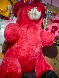 Red Teddy Bear with Hat