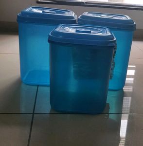 Blue Food Storage Containers (3)