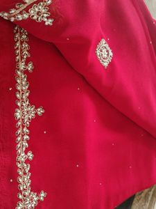 Elegant Red Saree