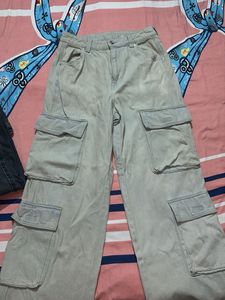 Light Wash Cargo Jeans