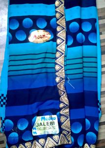Blue Printed Saree