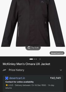 Black Waterproof Trek Jacket