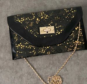 Elegant Black & Gold Clutch