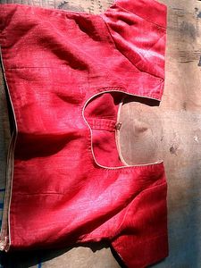 Red Cropped Blouse