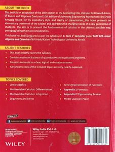 Anton/Bivens/Davis &amp; Kreyszig&#39;s Linear Algebra and Calculus