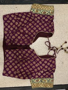 Magenta–Gold Crepe