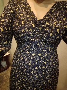 Floral Print Long Sleeve Dress