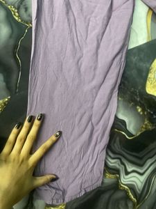Lavender Women Kurta Set