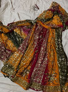 y2k Bollywood embellished lehenga saree