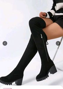 Thigh High Heeled Boots